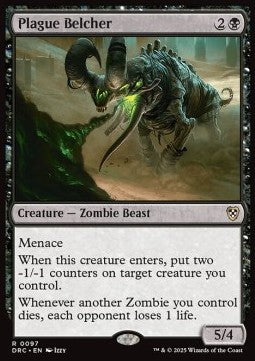 Plague Belcher - Commander: Aetherdrift (Rare) [DRC-97] - JotaCards - Tu Tienda de TCG