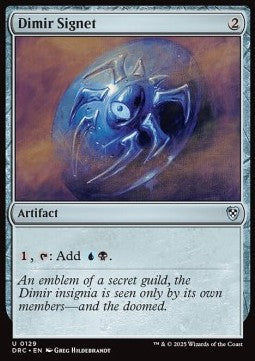 Dimir Signet - Commander: Aetherdrift (Uncommon) [DRC-129] - JotaCards - Tu Tienda de TCG