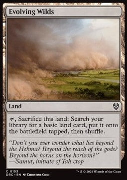 Evolving Wilds (V.1) - Commander: Aetherdrift (Common) [DRC-153] - JotaCards - Tu Tienda de TCG