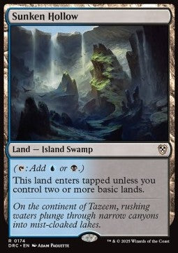 Sunken Hollow - Commander: Aetherdrift (Rare) [DRC-174] - JotaCards - Tu Tienda de TCG