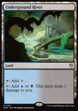 Underground River - Commander: Aetherdrift (Rare) [DRC-181] - JotaCards - Tu Tienda de TCG