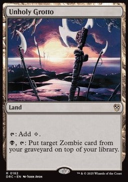 Unholy Grotto - Commander: Aetherdrift (Rare) [DRC-182] - JotaCards - Tu Tienda de TCG
