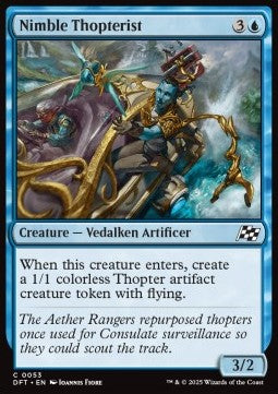 Nimble Thopterist - Aetherdrift (Common) [DFT-53] - JotaCards - Tu Tienda de TCG