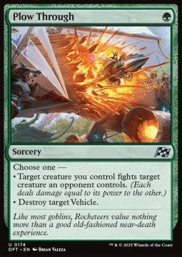 Plow Through - Aetherdrift (Uncommon) [DFT-174] - JotaCards - Tu Tienda de TCG