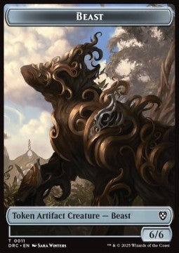 Beast Token (A 6/6) // Construct Token (A 4/4) - Aetherdrift: Tokens (Token) [TDFT-CT 11/12] - JotaCards - Tu Tienda de TCG