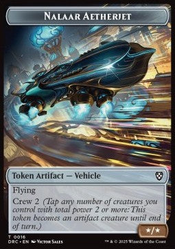 Nalaar Aetherjet Token (A */*) // Golem Token (A 3/3 Flying) - Aetherdrift: Tokens (Token) [TDFT-CT 16/13] - JotaCards - Tu Tienda de TCG