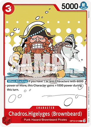 Chadros.Higelyges (Brownbeard) (OP10-010) - Royal Blood (Common) [OP10-010] - JotaCards - Tu Tienda de TCG