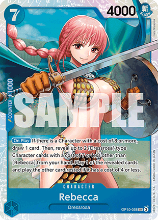 Rebecca (OP10-058) (V.1) - Royal Blood (Super Rare) [OP10-058] - JotaCards - Tu Tienda de TCG