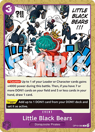 Little Black Bears (OP10-080) - Royal Blood (Common) [OP10-080] - JotaCards - Tu Tienda de TCG