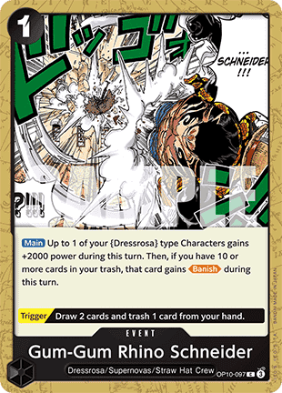 Gum-Gum Rhino Schneider (OP10-097) - Royal Blood (Common) [OP10-097] - JotaCards - Tu Tienda de TCG