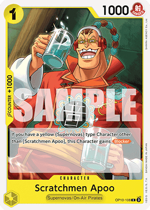 Scratchmen Apoo (OP10-108) - Royal Blood (Common) [OP10-108] - JotaCards - Tu Tienda de TCG
