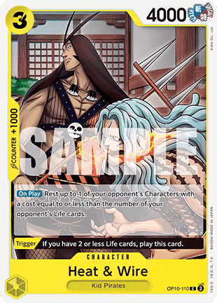 Heat & Wire (OP10-110) - Royal Blood (Common) [OP10-110] - JotaCards - Tu Tienda de TCG
