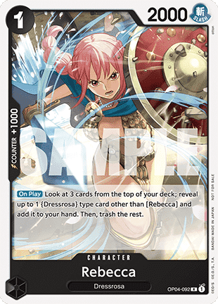 Rebecca (OP04-092) (V.1) - Unnumbered Promos (Rare) [UP-OP04-092] - JotaCards - Tu Tienda de TCG
