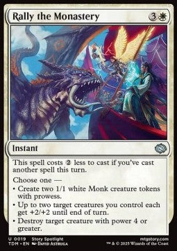 Rally the Monastery - Tarkir: Dragonstorm (Uncommon) [TDM-19] - JotaCards - Tu Tienda de TCG