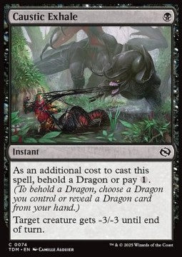 Caustic Exhale - Tarkir: Dragonstorm (Common) [TDM-74] - JotaCards - Tu Tienda de TCG