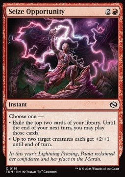 Seize Opportunity - Tarkir: Dragonstorm (Common) [TDM-119] - JotaCards - Tu Tienda de TCG