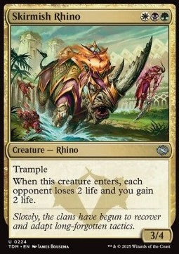 Skirmish Rhino - Tarkir: Dragonstorm (Uncommon) [TDM-224] - JotaCards - Tu Tienda de TCG