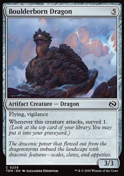 Boulderborn Dragon - Tarkir: Dragonstorm (Common) [TDM-239] - JotaCards - Tu Tienda de TCG