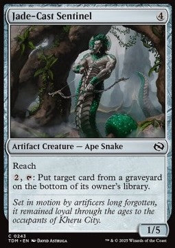 Jade-Cast Sentinel - Tarkir: Dragonstorm (Common) [TDM-243] - JotaCards - Tu Tienda de TCG