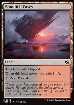 Bloodfell Caves - Tarkir: Dragonstorm (Common) [TDM-250] - JotaCards - Tu Tienda de TCG