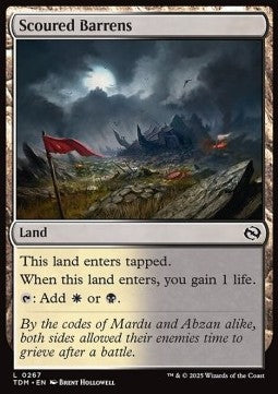 Scoured Barrens - Tarkir: Dragonstorm (Common) [TDM-267] - JotaCards - Tu Tienda de TCG