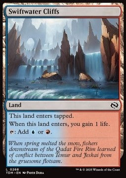 Swiftwater Cliffs - Tarkir: Dragonstorm (Common) [TDM-268] - JotaCards - Tu Tienda de TCG