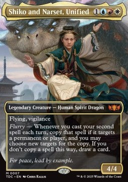 Shiko and Narset, Unified - Commander: Tarkir: Dragonstorm (Mythic) [TDC-7] - JotaCards - Tu Tienda de TCG