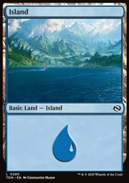 Island (V.3) - Tarkir: Dragonstorm (Land) [TDM-280] - JotaCards - Tu Tienda de TCG