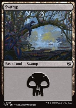 Swamp (V.2) - Tarkir: Dragonstorm (Land) [TDM-281] - JotaCards - Tu Tienda de TCG