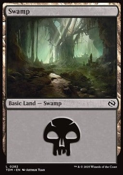 Swamp (V.3) - Tarkir: Dragonstorm (Land) [TDM-282] - JotaCards - Tu Tienda de TCG