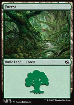 Forest (V.3) - Tarkir: Dragonstorm (Land) [TDM-286] - JotaCards - Tu Tienda de TCG
