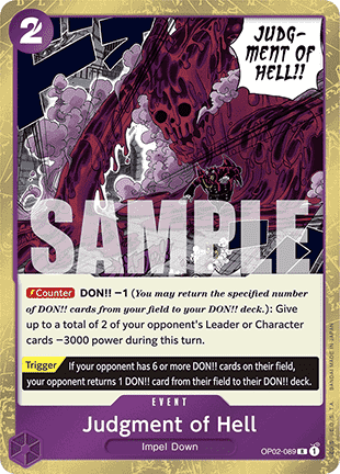 Judgment of Hell (OP02-089) (V.1) - The Best (Rare) [PRB01-OP02-089] - JotaCards - Tu Tienda de TCG