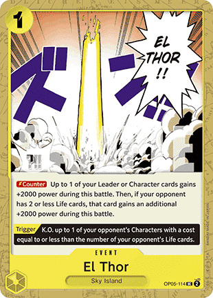 El Thor (OP05-114) (V.1) - The Best (Uncommon) [PRB01-OP05-114] - JotaCards - Tu Tienda de TCG