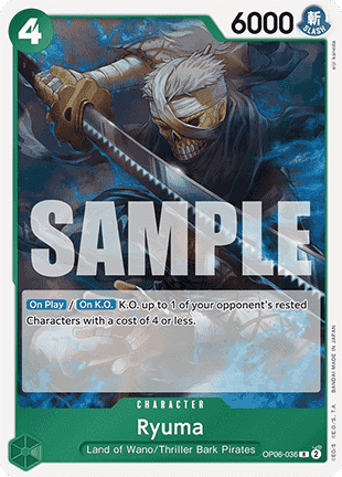 Ryuma (OP06-036) (V.1) - The Best (Rare) [PRB01-OP06-036] - JotaCards - Tu Tienda de TCG