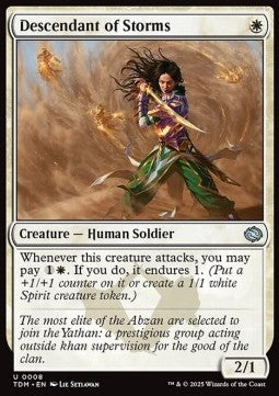 Descendant of Storms - Tarkir: Dragonstorm (Uncommon) [TDM-8] - JotaCards - Tu Tienda de TCG