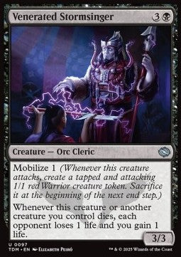 Venerated Stormsinger - Tarkir: Dragonstorm (Uncommon) [TDM-97] - JotaCards - Tu Tienda de TCG
