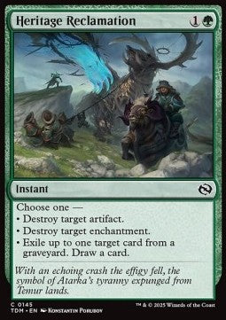 Heritage Reclamation - Tarkir: Dragonstorm (Common) [TDM-145] - JotaCards - Tu Tienda de TCG