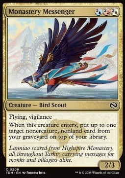Monastery Messenger - Tarkir: Dragonstorm (Common) [TDM-208] - JotaCards - Tu Tienda de TCG