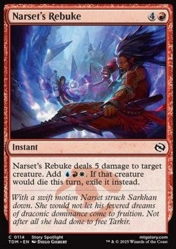 Narset's Rebuke - Tarkir: Dragonstorm (Common) [TDM-114] - JotaCards - Tu Tienda de TCG