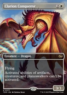 Clarion Conqueror (V.1) - Tarkir: Dragonstorm: Extras (Rare) [XTDM-377] - JotaCards - Tu Tienda de TCG