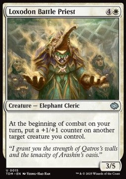 Loxodon Battle Priest - Tarkir: Dragonstorm (Uncommon) [TDM-15] - JotaCards - Tu Tienda de TCG