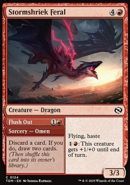 Stormshriek Feral // Flush Out - Tarkir: Dragonstorm (Common) [TDM-124] - JotaCards - Tu Tienda de TCG
