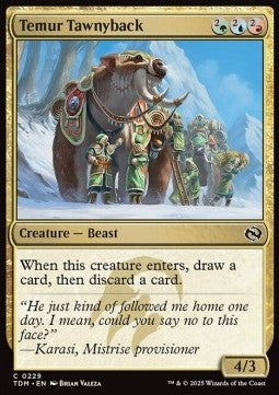 Temur Tawnyback - Tarkir: Dragonstorm (Common) [TDM-229] - JotaCards - Tu Tienda de TCG