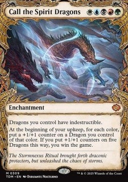 Call the Spirit Dragons - Tarkir: Dragonstorm: Extras (Mythic) [XTDM-309] - JotaCards - Tu Tienda de TCG