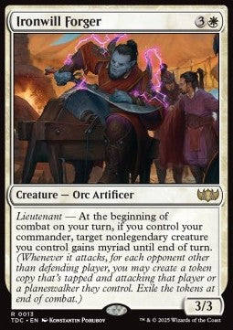 Ironwill Forger - Commander: Tarkir: Dragonstorm (Rare) [TDC-13] - JotaCards - Tu Tienda de TCG