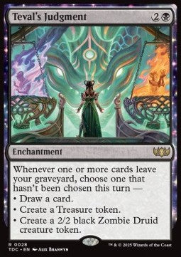 Teval's Judgment - Commander: Tarkir: Dragonstorm (Rare) [TDC-28] - JotaCards - Tu Tienda de TCG