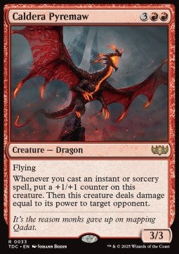 Caldera Pyremaw - Commander: Tarkir: Dragonstorm (Rare) [TDC-33] - JotaCards - Tu Tienda de TCG