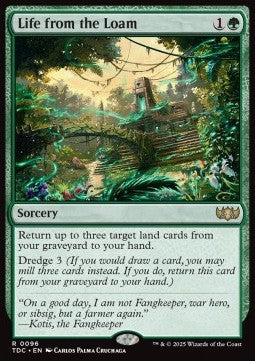 Life from the Loam - Commander: Tarkir: Dragonstorm (Rare) [TDC-96] - JotaCards - Tu Tienda de TCG