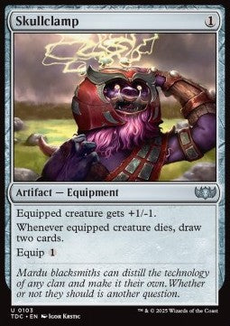 Skullclamp - Commander: Tarkir: Dragonstorm (Uncommon) [TDC-103] - JotaCards - Tu Tienda de TCG