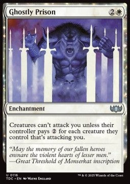 Ghostly Prison - Commander: Tarkir: Dragonstorm (Uncommon) [TDC-116] - JotaCards - Tu Tienda de TCG